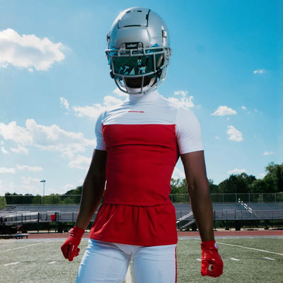 Two-Tone Short Sleeve Turtleneck Compression+ Shirt