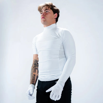Left Arm Long Turtleneck Compression Shirt