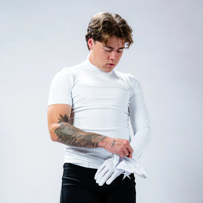 Left Arm Long Turtleneck Compression Shirt