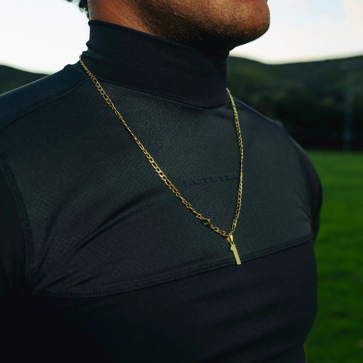 Half Sleeve Turtleneck Compression Shirt