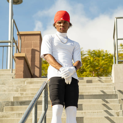 Loose Half Sleeve Turtleneck Compression+ Shirt