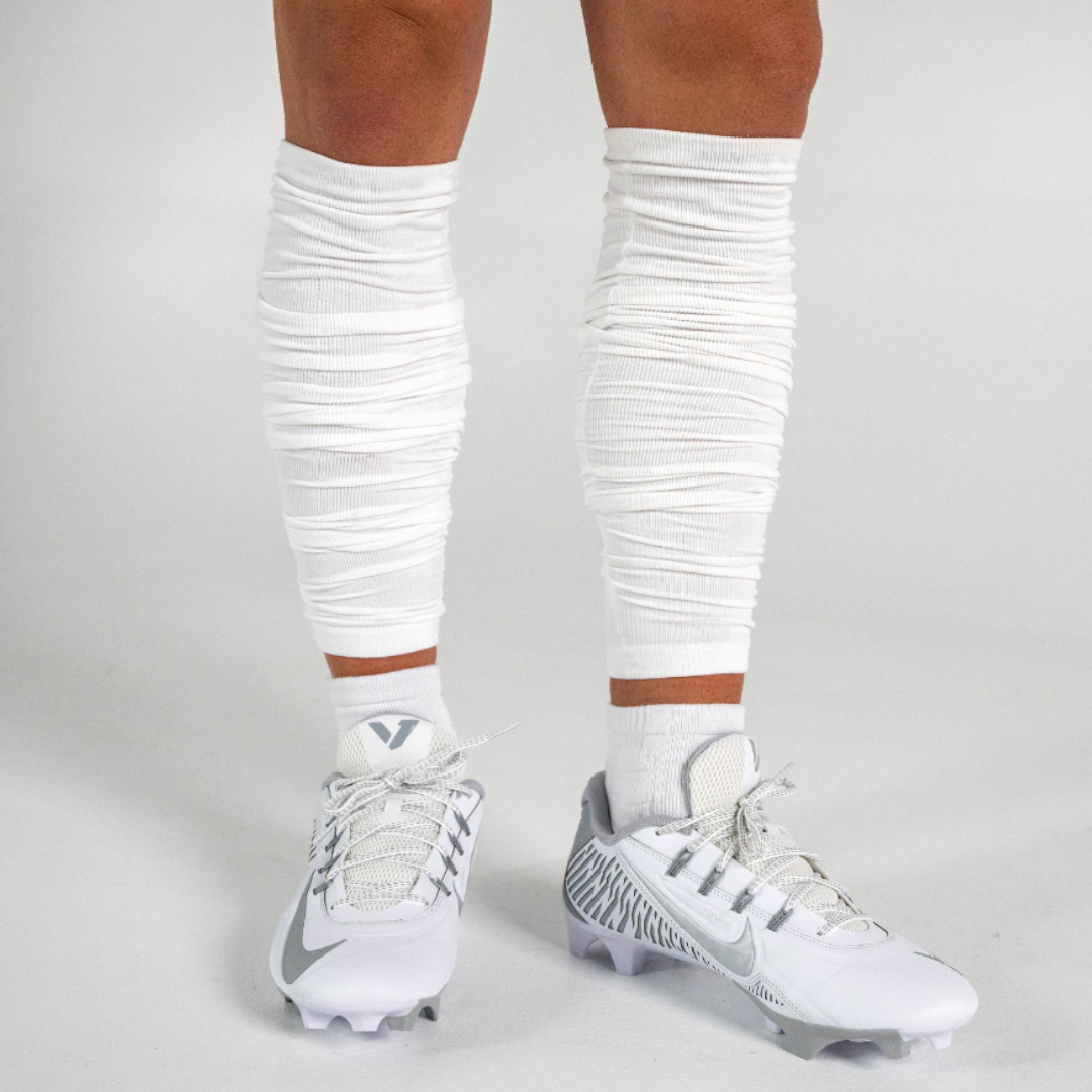 Scrunch Football Leg Sleeves (BLACK)  Made for Athletes of Faith – Magnify  Sportswear